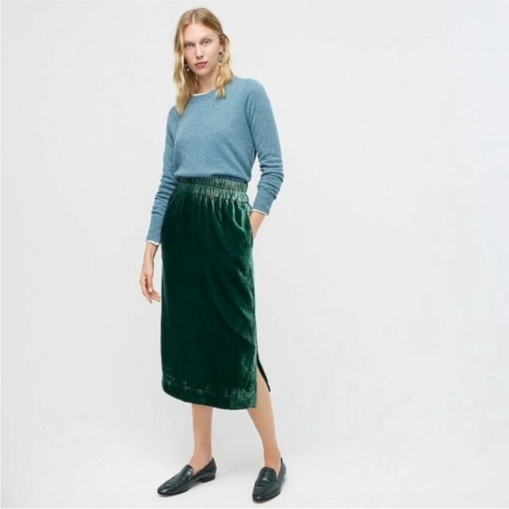 J Crew Velvet Skirt